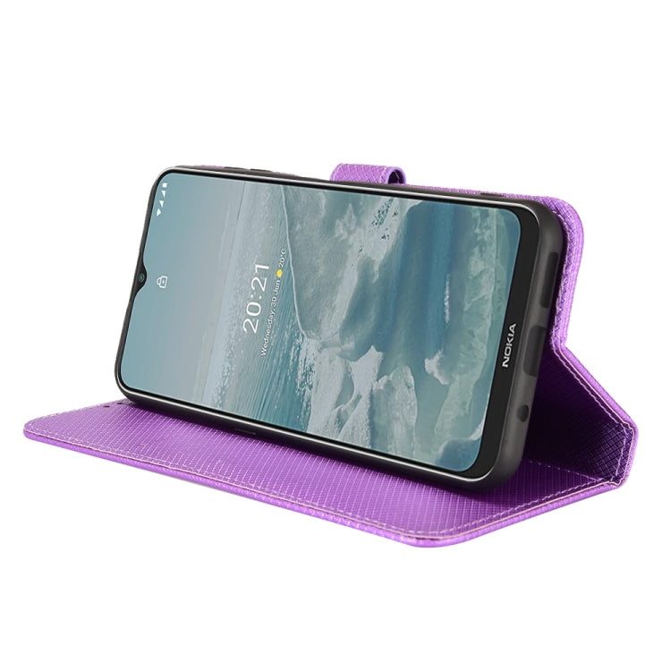 For Nokia G10 / G20 / 6.3 Diamond Texture Leather Phone Case