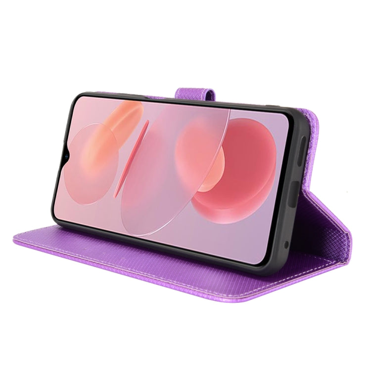 For Ulefone Note 12P Diamond Texture Leather Phone Case