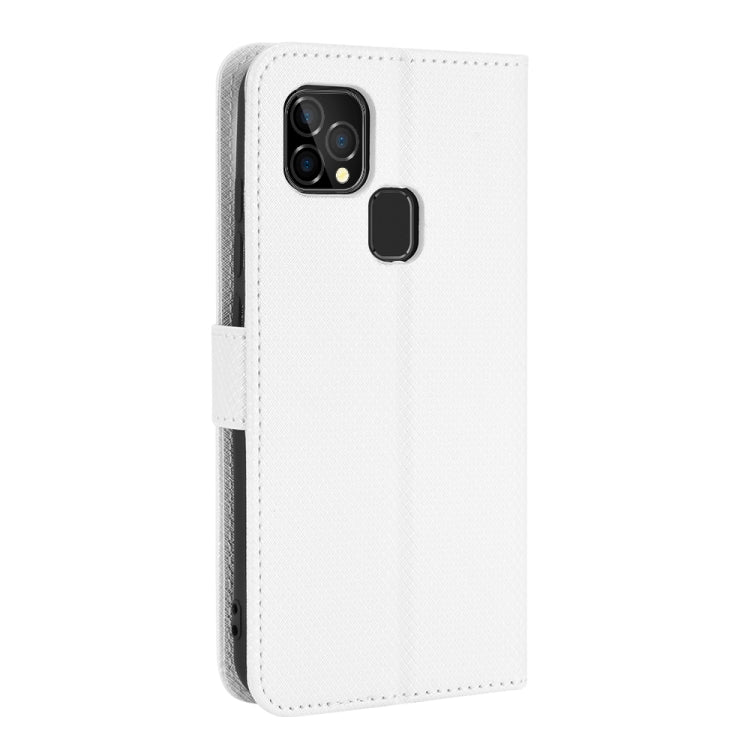 For Oukitel C22 Diamond Texture Leather Phone Case