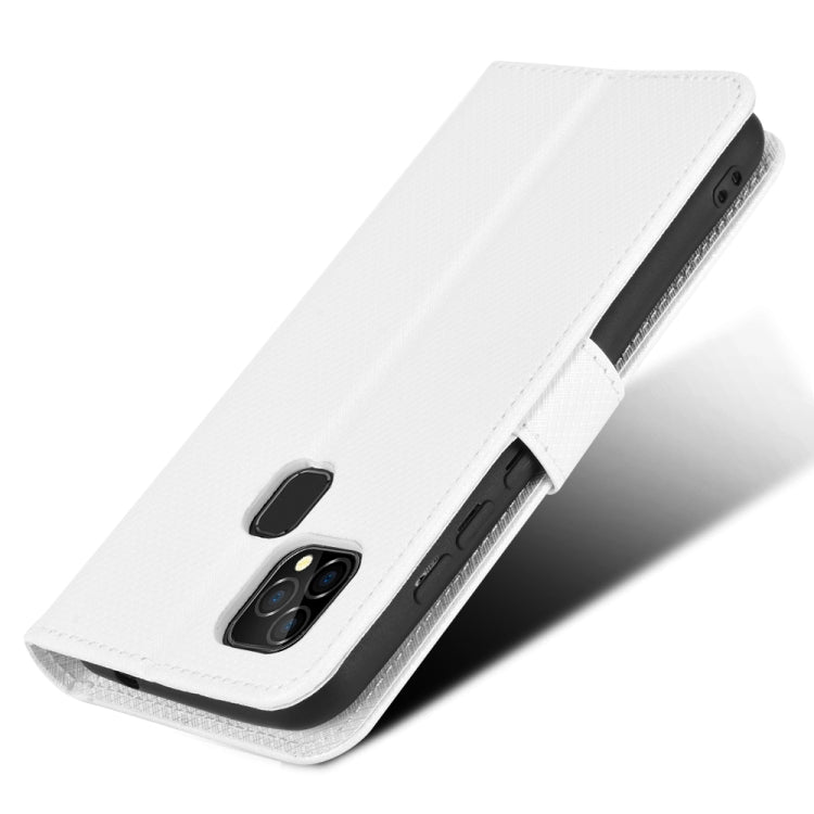 For Oukitel C22 Diamond Texture Leather Phone Case