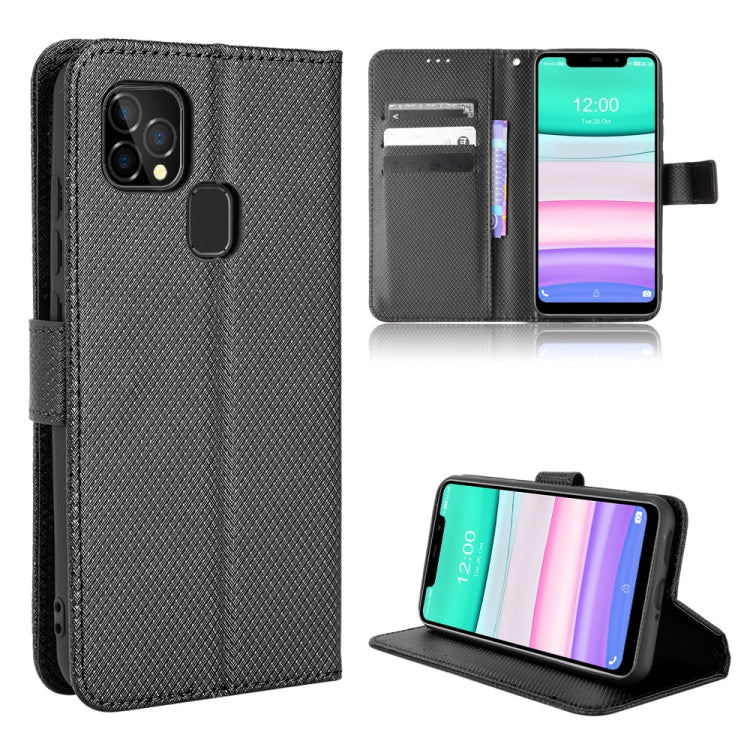 For Oukitel C22 Diamond Texture Leather Phone Case
