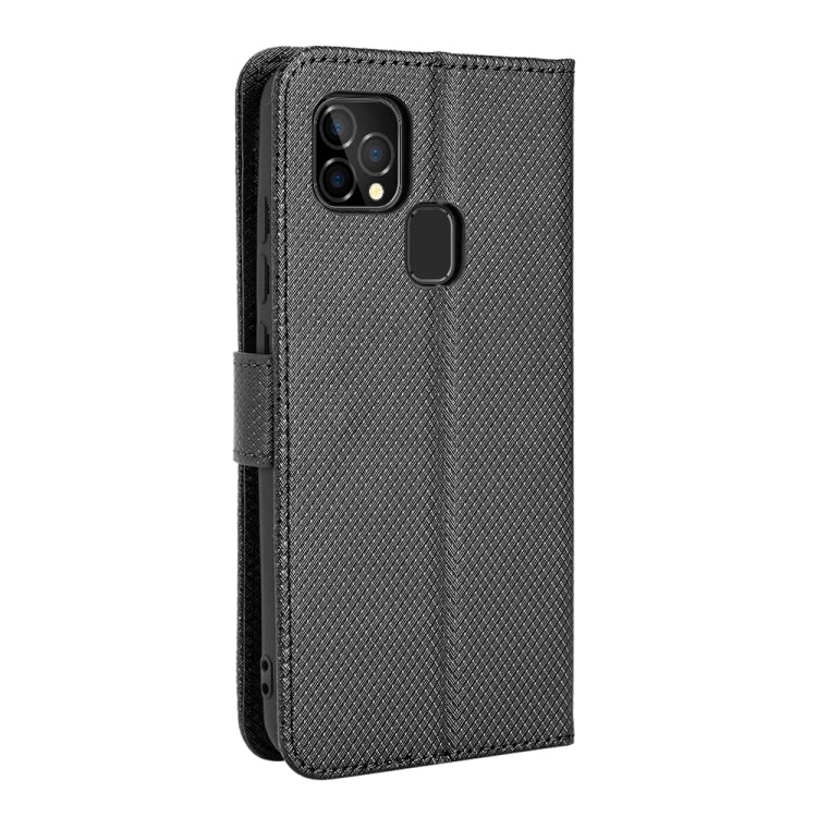 For Oukitel C22 Diamond Texture Leather Phone Case
