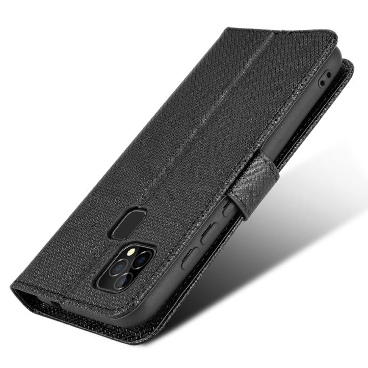 For Oukitel C22 Diamond Texture Leather Phone Case