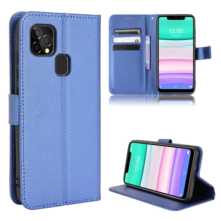 For Oukitel C22 Diamond Texture Leather Phone Case