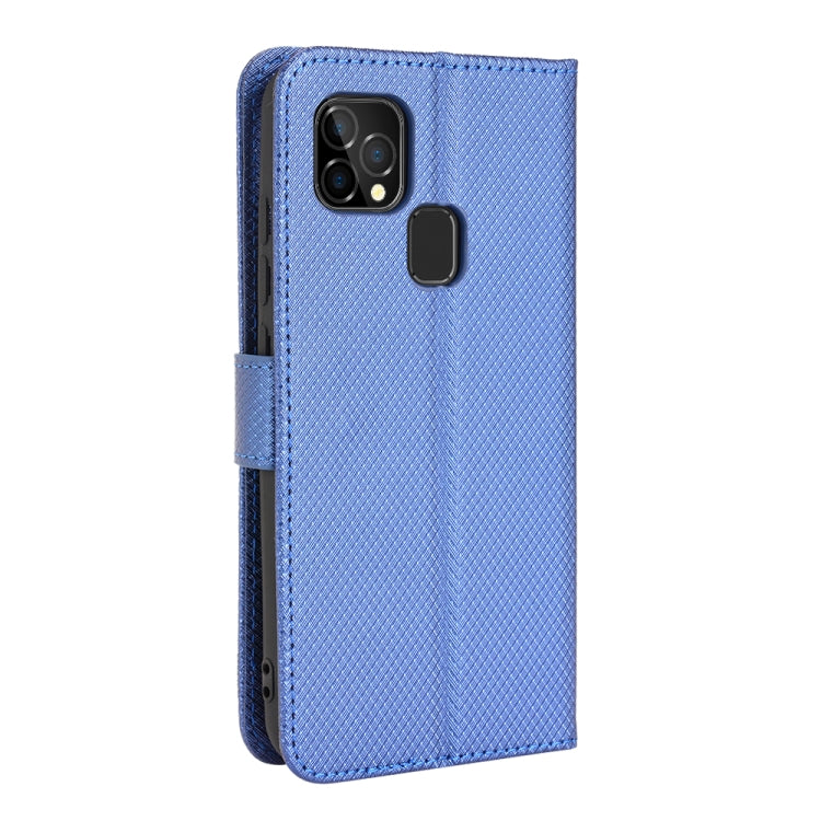 For Oukitel C22 Diamond Texture Leather Phone Case