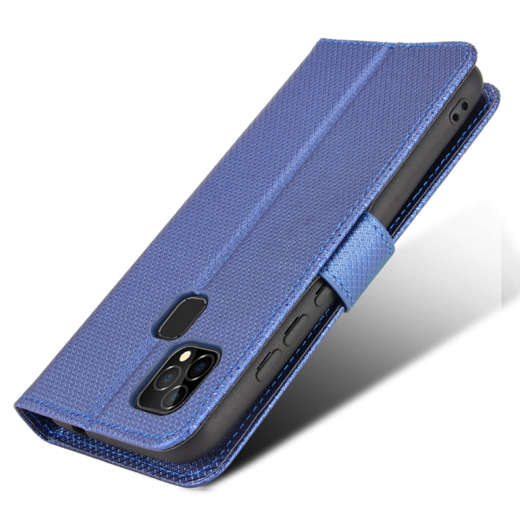 For Oukitel C22 Diamond Texture Leather Phone Case