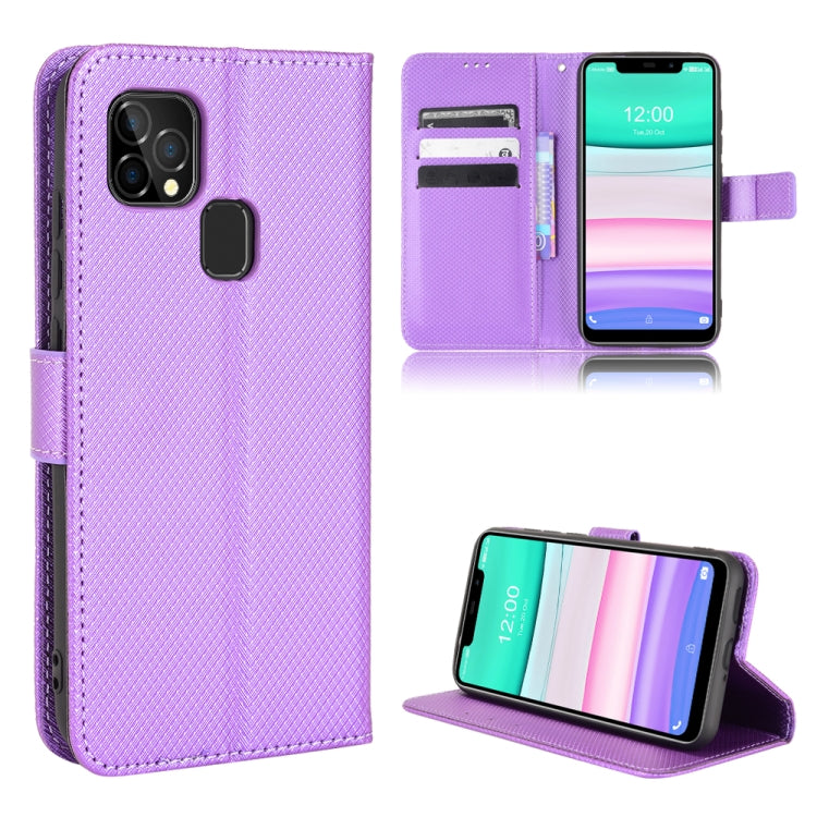 For Oukitel C22 Diamond Texture Leather Phone Case