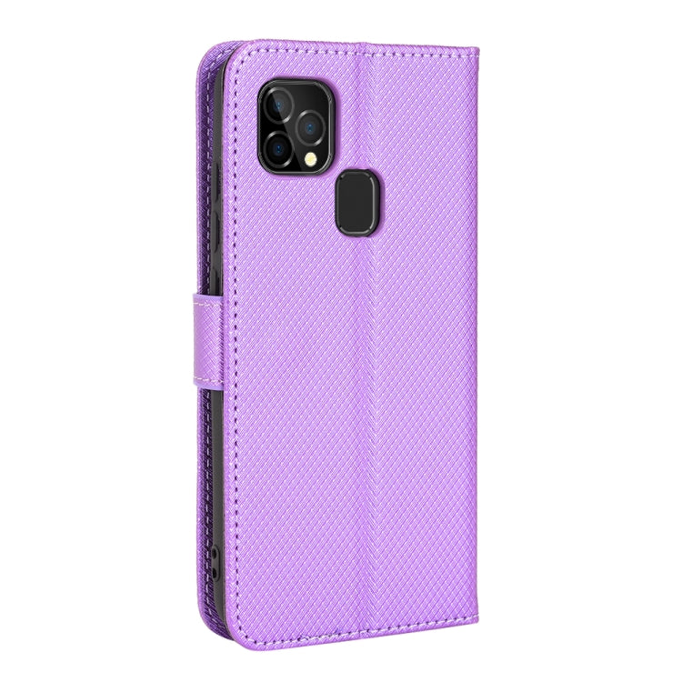 For Oukitel C22 Diamond Texture Leather Phone Case