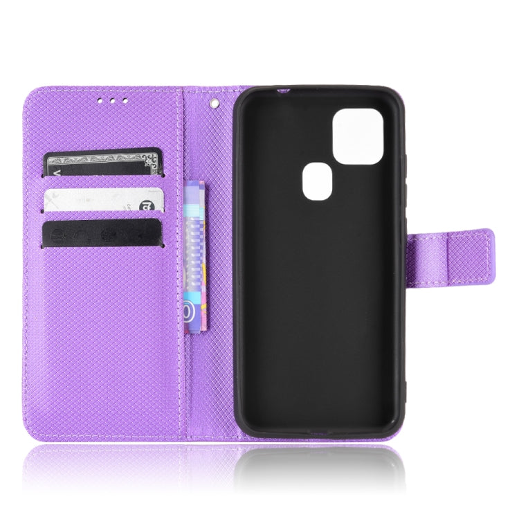 For Oukitel C22 Diamond Texture Leather Phone Case