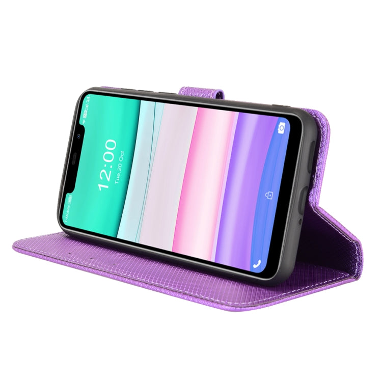 For Oukitel C22 Diamond Texture Leather Phone Case