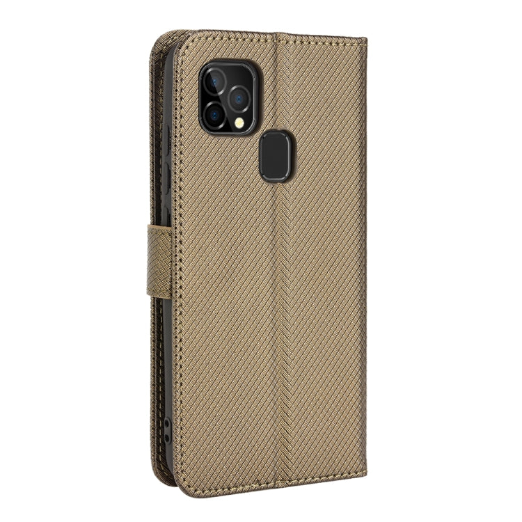 For Oukitel C22 Diamond Texture Leather Phone Case