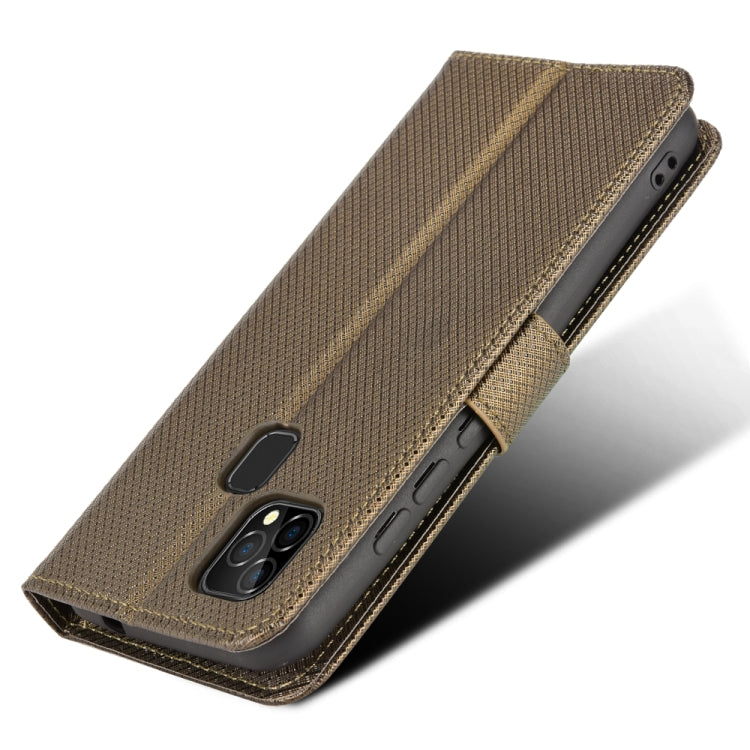 For Oukitel C22 Diamond Texture Leather Phone Case
