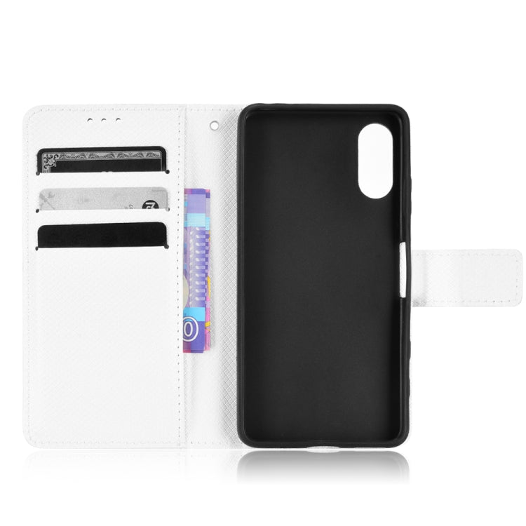 For Sony Xperia ACE  II / SO-41B Diamond Texture Leather Phone Case