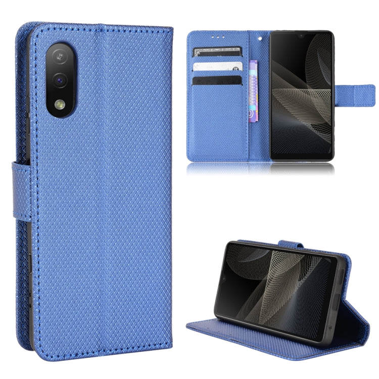 For Sony Xperia ACE  II / SO-41B Diamond Texture Leather Phone Case