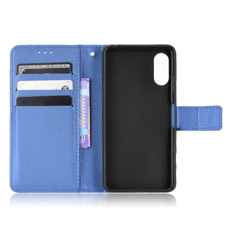 For Sony Xperia ACE  II / SO-41B Diamond Texture Leather Phone Case
