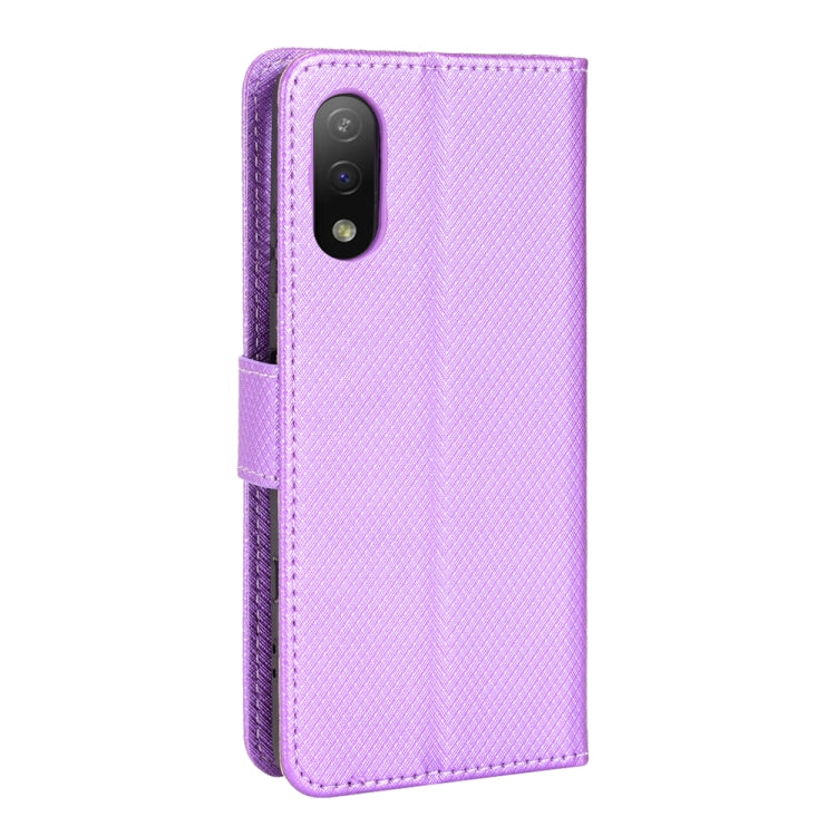 For Sony Xperia ACE  II / SO-41B Diamond Texture Leather Phone Case