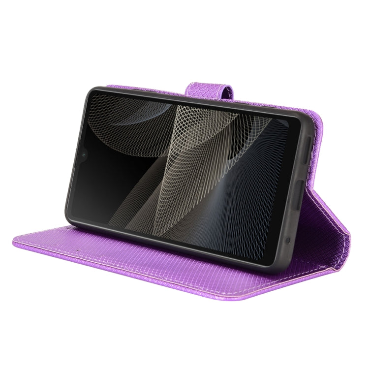 For Sony Xperia ACE  II / SO-41B Diamond Texture Leather Phone Case