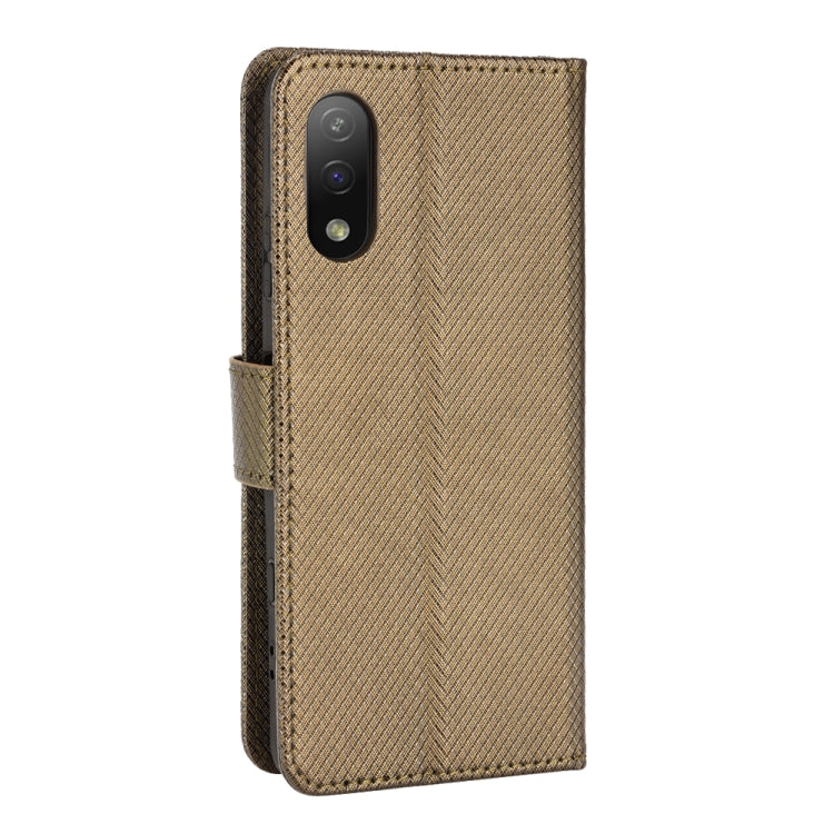 For Sony Xperia ACE  II / SO-41B Diamond Texture Leather Phone Case