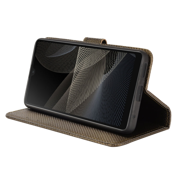 For Sony Xperia ACE  II / SO-41B Diamond Texture Leather Phone Case