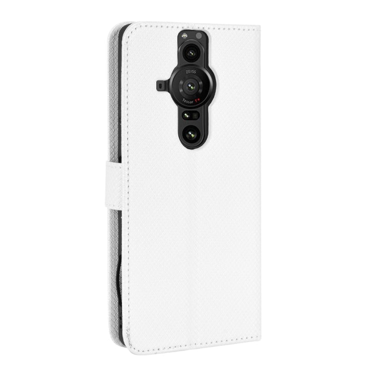 For Sony Xperia Pro-1 Diamond Texture Leather Phone Case
