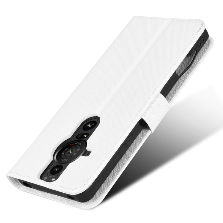 For Sony Xperia Pro-1 Diamond Texture Leather Phone Case