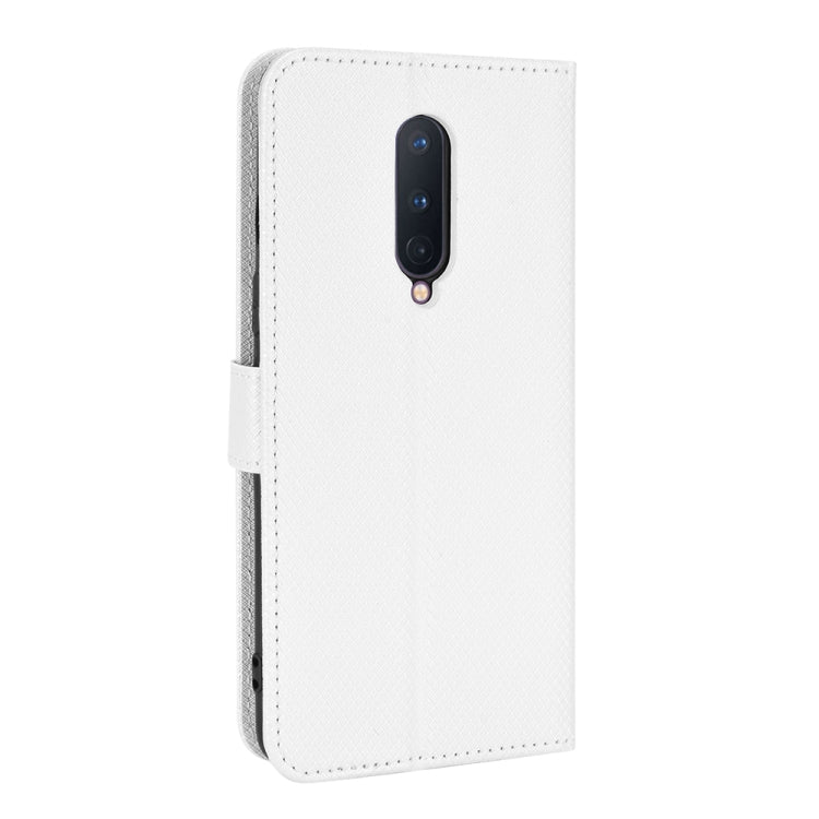 For OnePlus 8 Diamond Texture Leather Phone Case