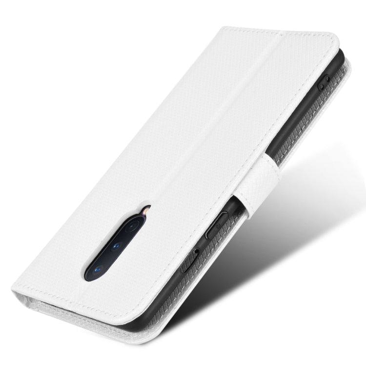 For OnePlus 8 Diamond Texture Leather Phone Case