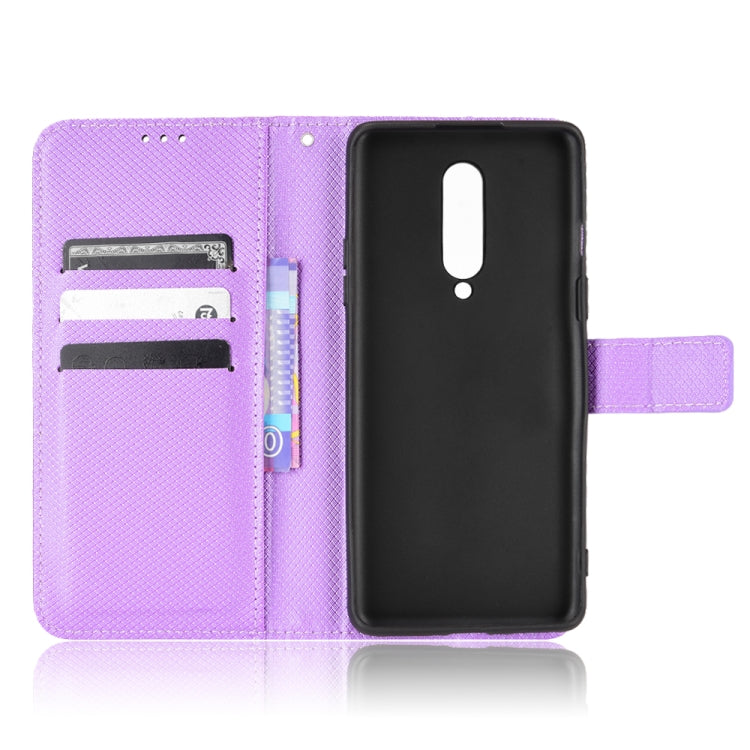 For OnePlus 8 Diamond Texture Leather Phone Case