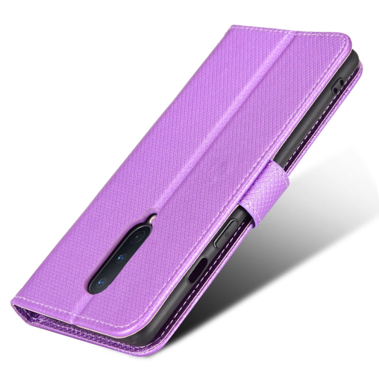 For OnePlus 8 Diamond Texture Leather Phone Case