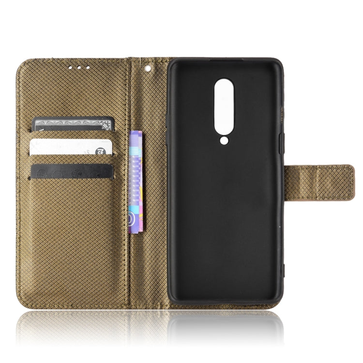 For OnePlus 8 Diamond Texture Leather Phone Case