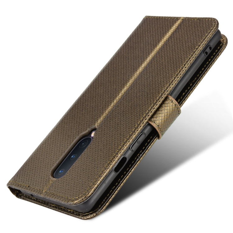 For OnePlus 8 Diamond Texture Leather Phone Case