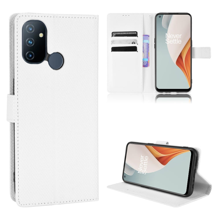 For OnePlus Nord N100 Diamond Texture Leather Phone Case