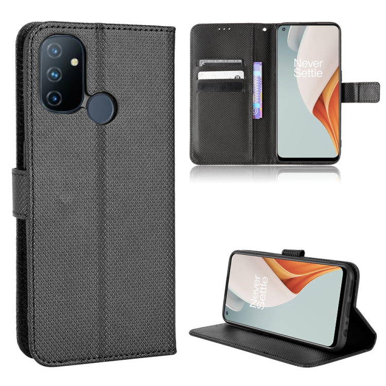 For OnePlus Nord N100 Diamond Texture Leather Phone Case