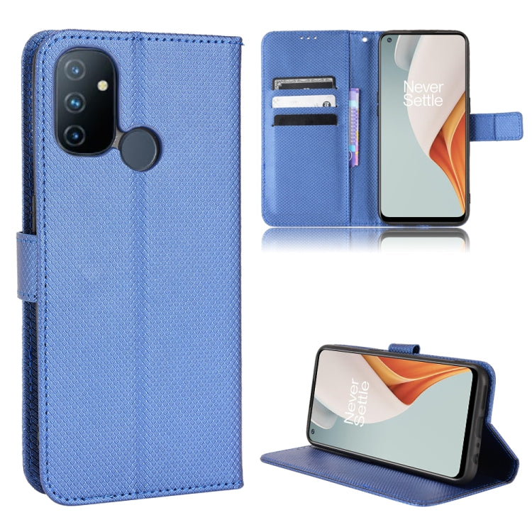 For OnePlus Nord N100 Diamond Texture Leather Phone Case