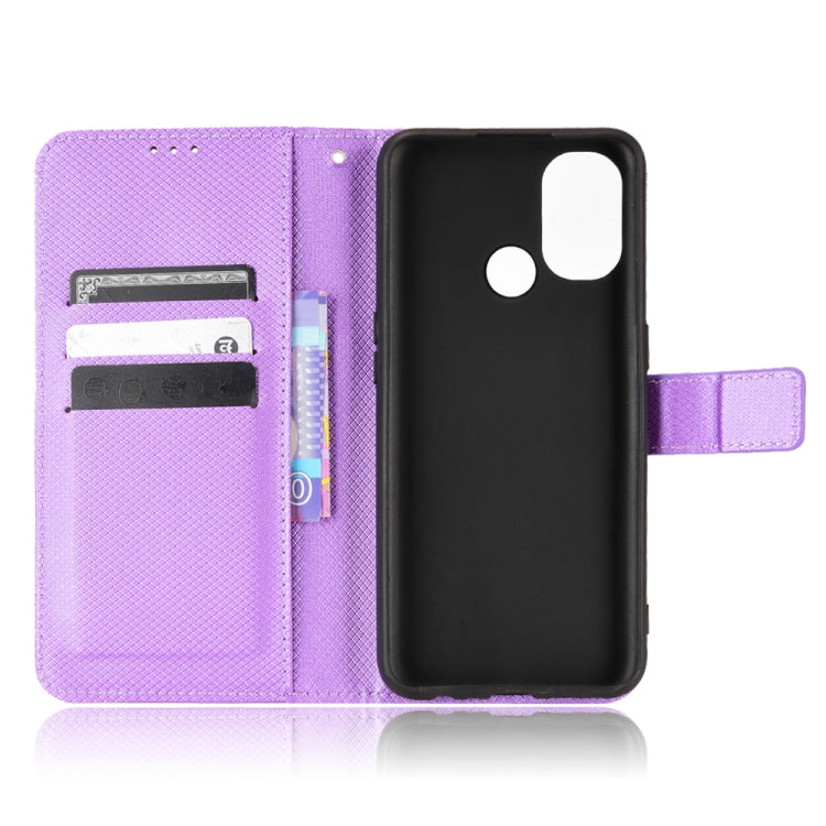 For OnePlus Nord N100 Diamond Texture Leather Phone Case