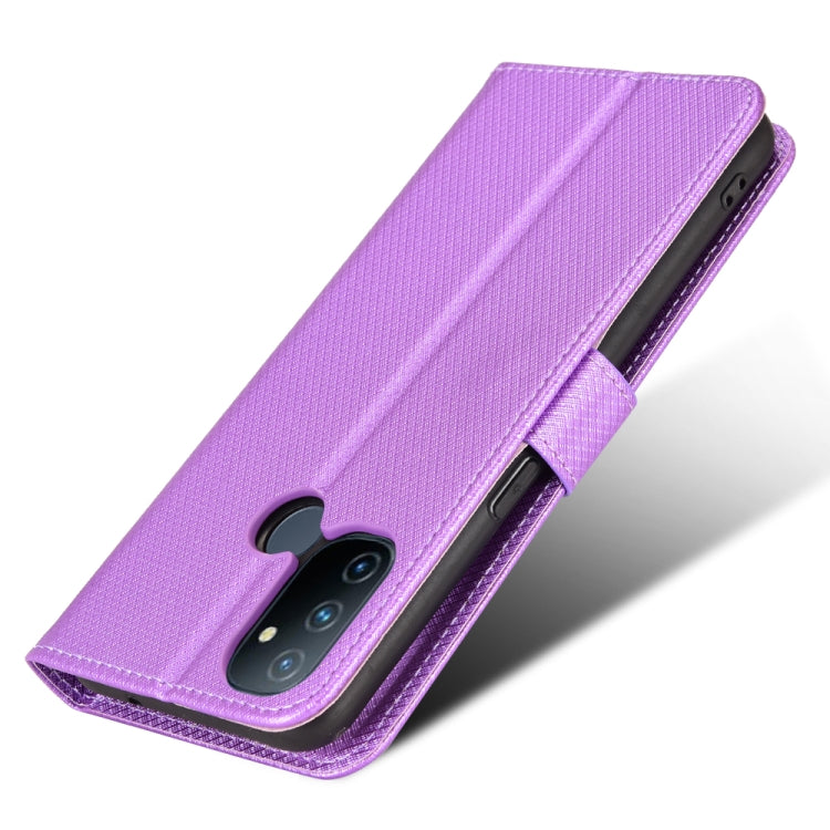 For OnePlus Nord N100 Diamond Texture Leather Phone Case