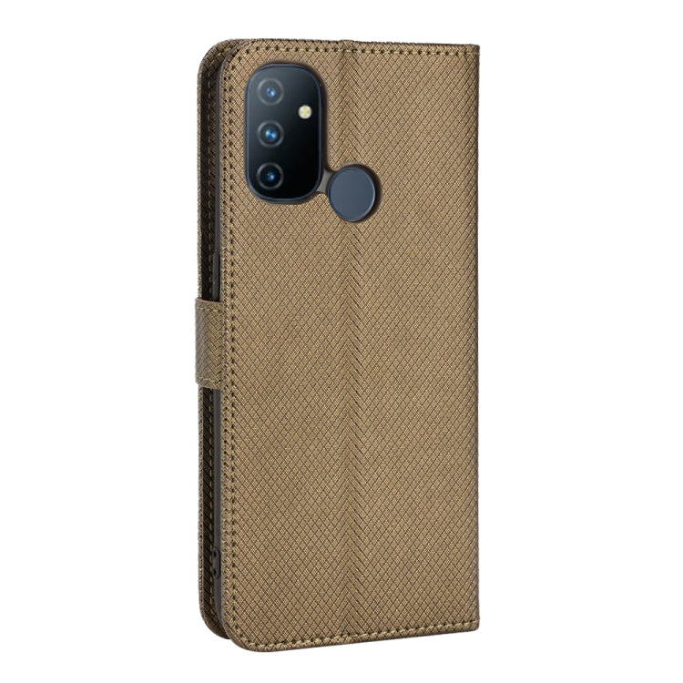 For OnePlus Nord N100 Diamond Texture Leather Phone Case