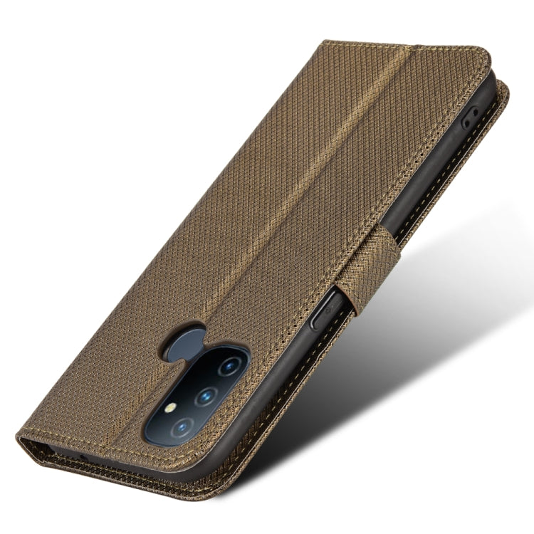 For OnePlus Nord N100 Diamond Texture Leather Phone Case