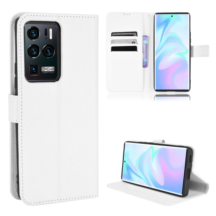 For ZTE Axon 30 Ultra 5G Diamond Texture Leather Phone Case