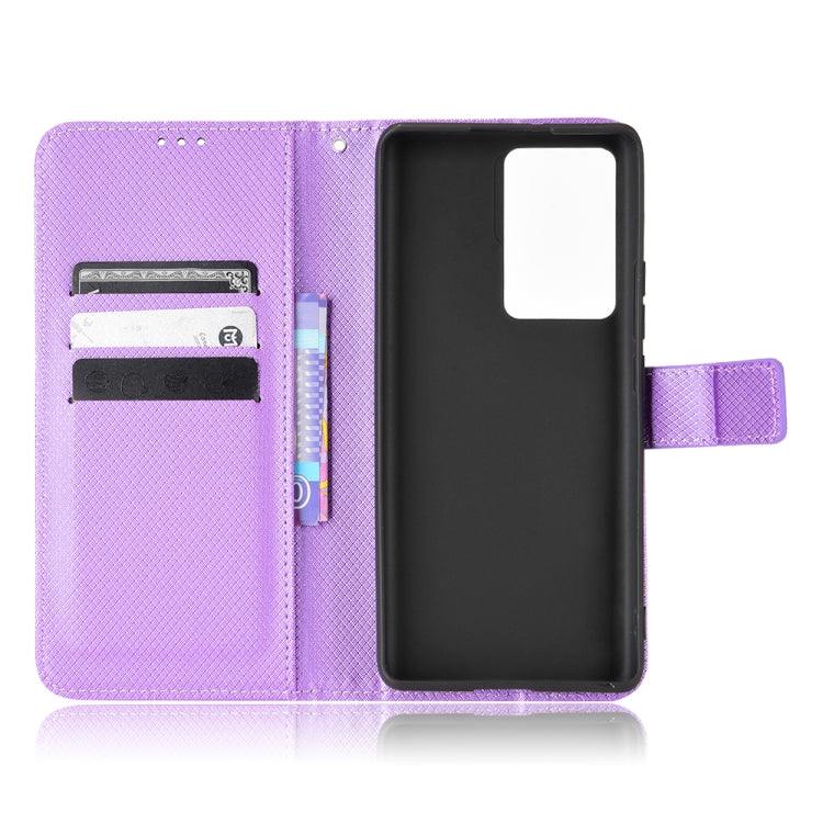 For ZTE Axon 30 Ultra 5G Diamond Texture Leather Phone Case