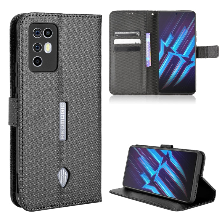 For ZTE Nubia Red Magic 6R Diamond Texture Leather Phone Case