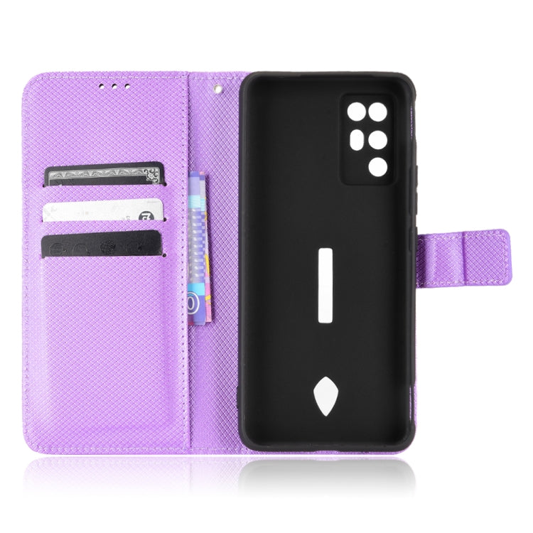 For ZTE Nubia Red Magic 6R Diamond Texture Leather Phone Case