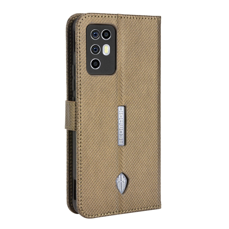 For ZTE Nubia Red Magic 6R Diamond Texture Leather Phone Case
