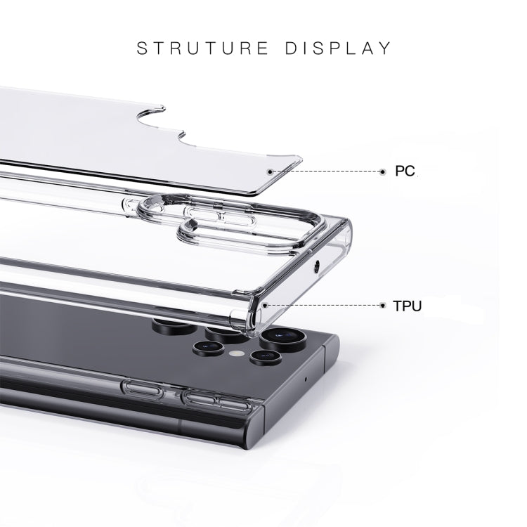 For Samsung Galaxy S22 5G Crystal Clear Series PC + TPU Phone Case