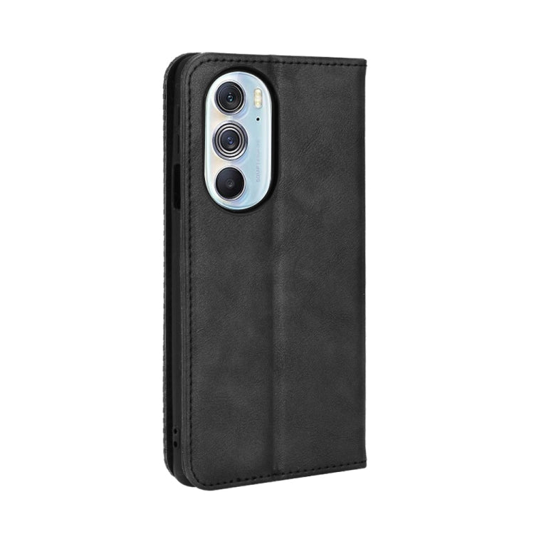 For Motorola Moto Edge 30 Pro/Edge+ 2022/Edge X30 Magnetic Buckle Retro Crazy Horse Leather Phone Case