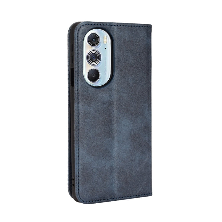 For Motorola Moto Edge 30 Pro/Edge+ 2022/Edge X30 Magnetic Buckle Retro Crazy Horse Leather Phone Case