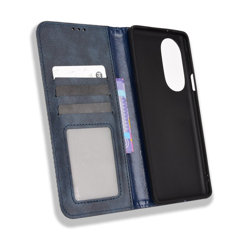 For Motorola Moto Edge 30 Pro/Edge+ 2022/Edge X30 Magnetic Buckle Retro Crazy Horse Leather Phone Case