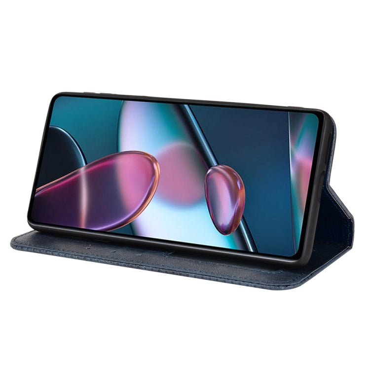 For Motorola Moto Edge 30 Pro/Edge+ 2022/Edge X30 Magnetic Buckle Retro Crazy Horse Leather Phone Case