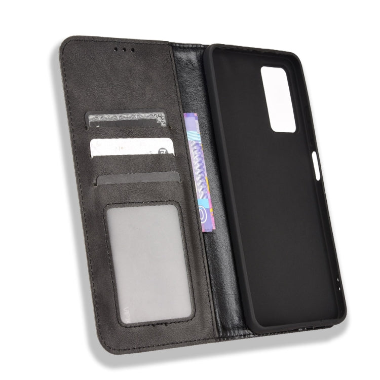 For Xiaomi Redmi Note 11 Pro 4G / 5G Overseas Version Magnetic Buckle Retro Crazy Horse Leather Phone Case