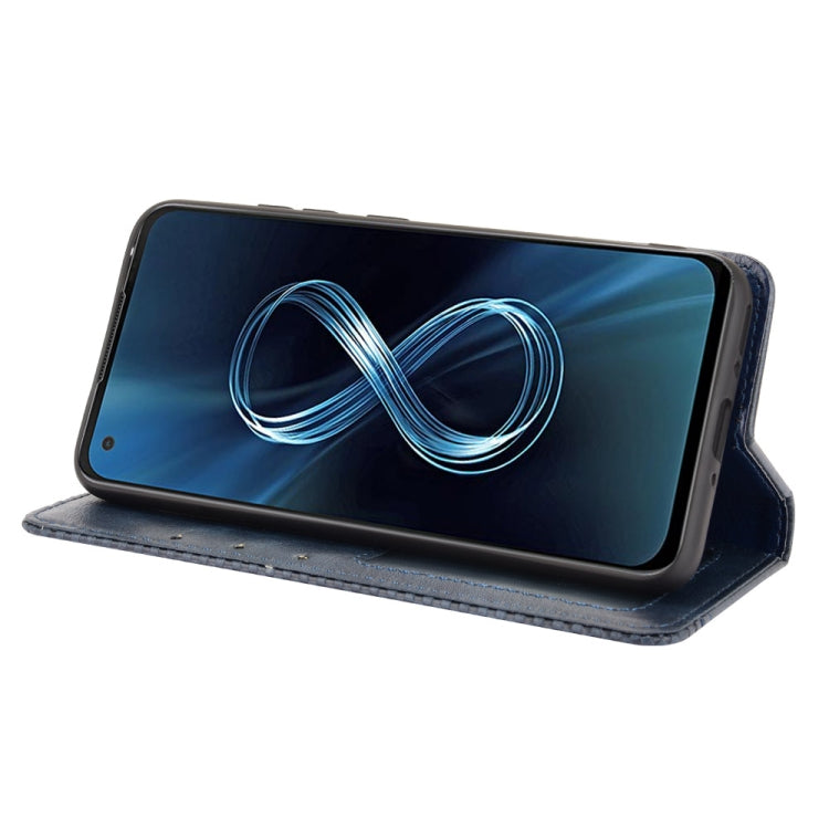 For Asus Zenfone 8 / 8Z Magnetic Buckle Retro Crazy Horse Leather Phone Case